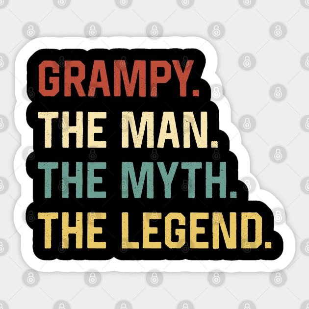 Fathers Day Shirt The Man Myth Legend Grampy Papa Gift Sticker by Marang
